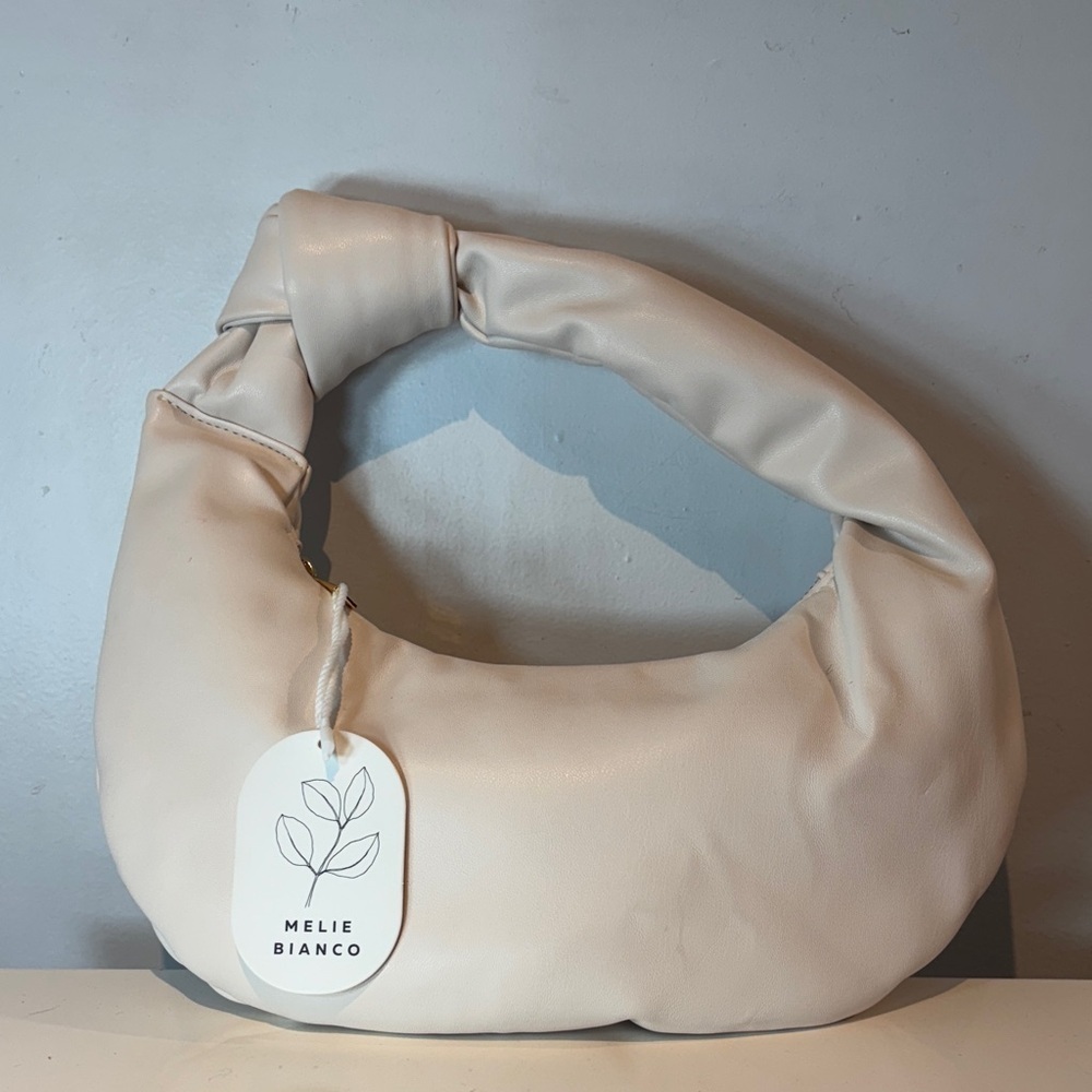 Melie Bianco Alexandra Cream Vegan
Top Handle Bag NWT